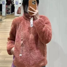 26款长绒摇粒绒毛毛茄克外套立领保暖夹克拉链开衫428330 439138
