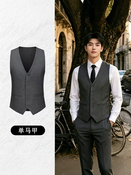British-style men's suit vests, versatile for commuting and professional wear, wedding formal wear, available for dropshipping from manufacturer