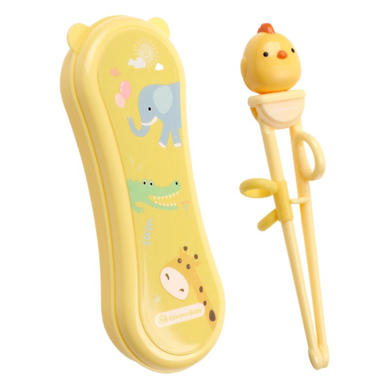Goryeobaby palillos para niños palillos de entrenamiento bebé aprendiendo palillos ejercicio suplemento alimenticio para el hogar de los niños vajilla traje