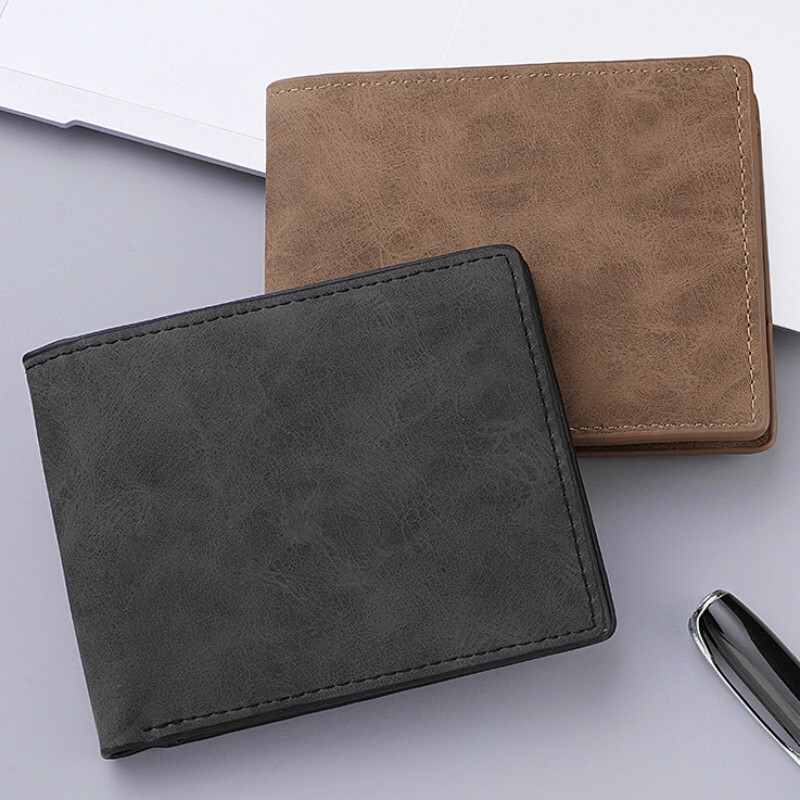 Cross-Border Men's New Soft Leather Wallet 80% off K-Style Multi-Card Slot Open Retro Wallet Student Coin Purse Card Holder Cross-Border Men's New Soft Leather Wallet 80% off K-Style Multi-Card Slot Open Retro Wallet Student Coin Purse Card Holder