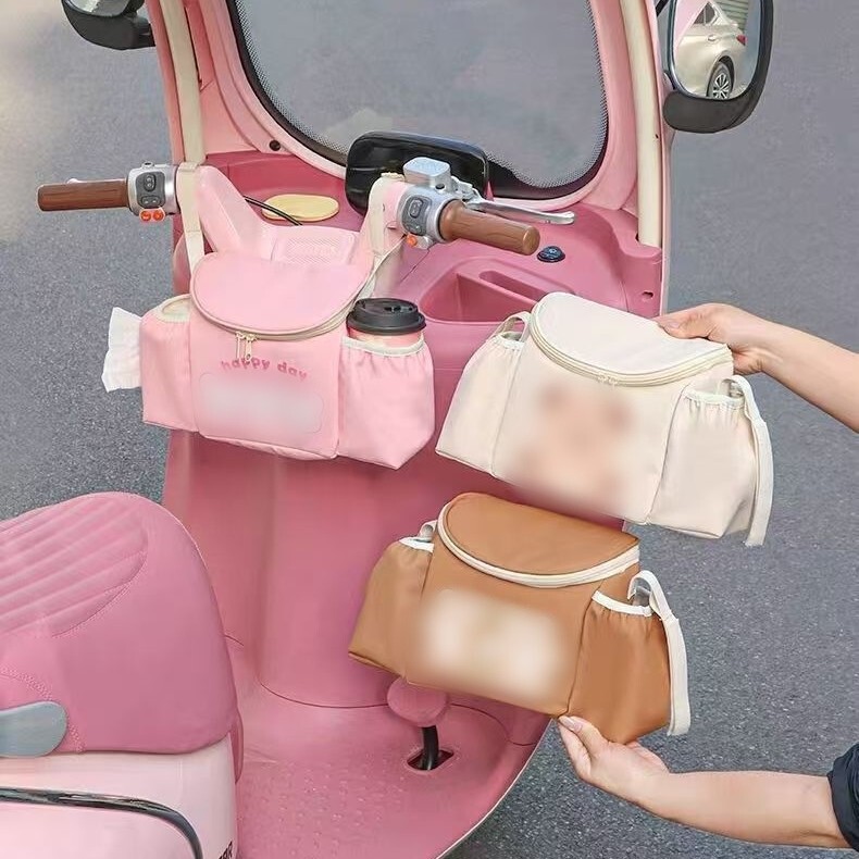 Electric Scooter Front Middle Hanging Bag Decoration Motorcycle Waterproof Cute Small Bag Electric Vehicle Storage Bag Riding Bag