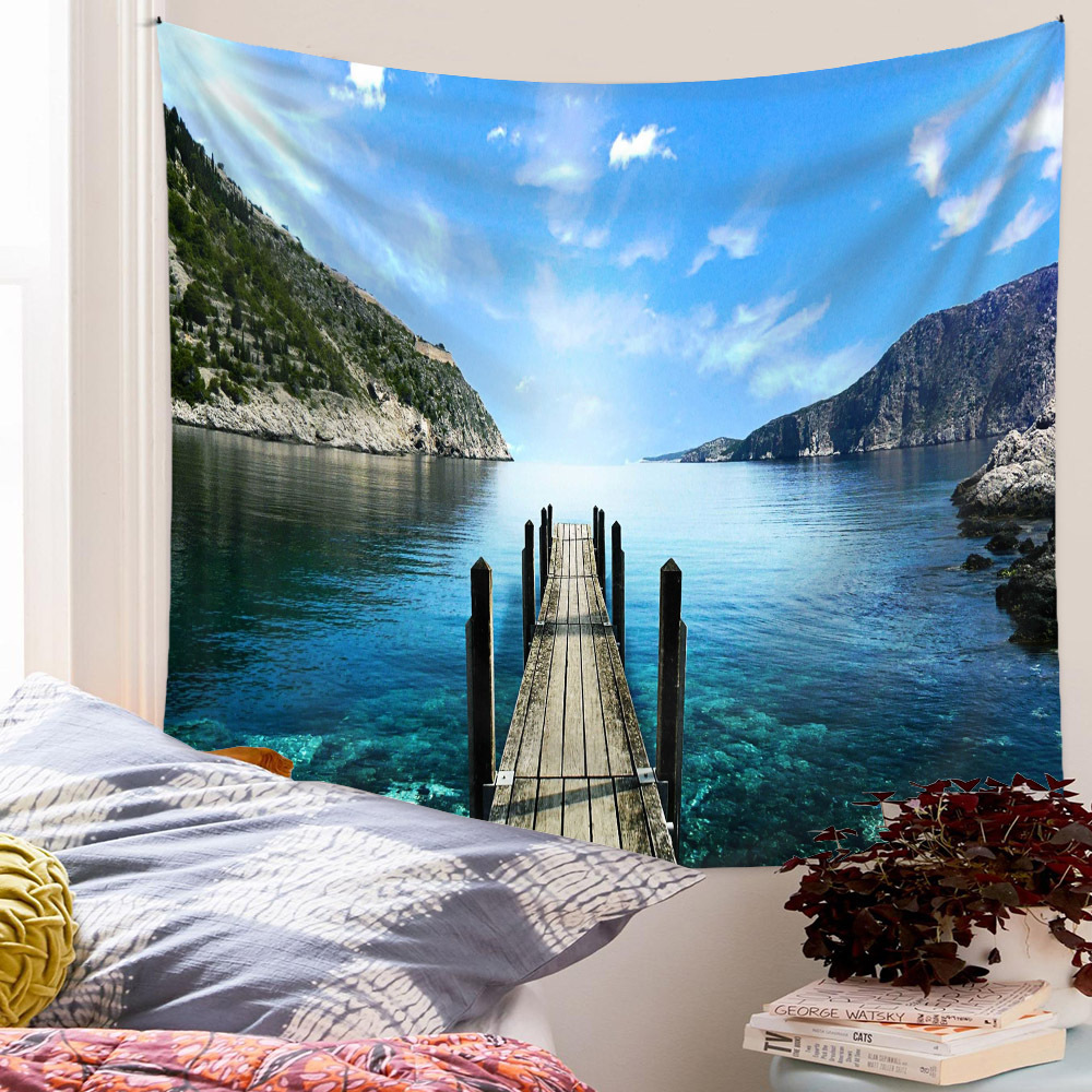 Bohemian Scenery Painting Wall Decoration Cloth Tapestry Wholesale Nihaojewelry display picture 143