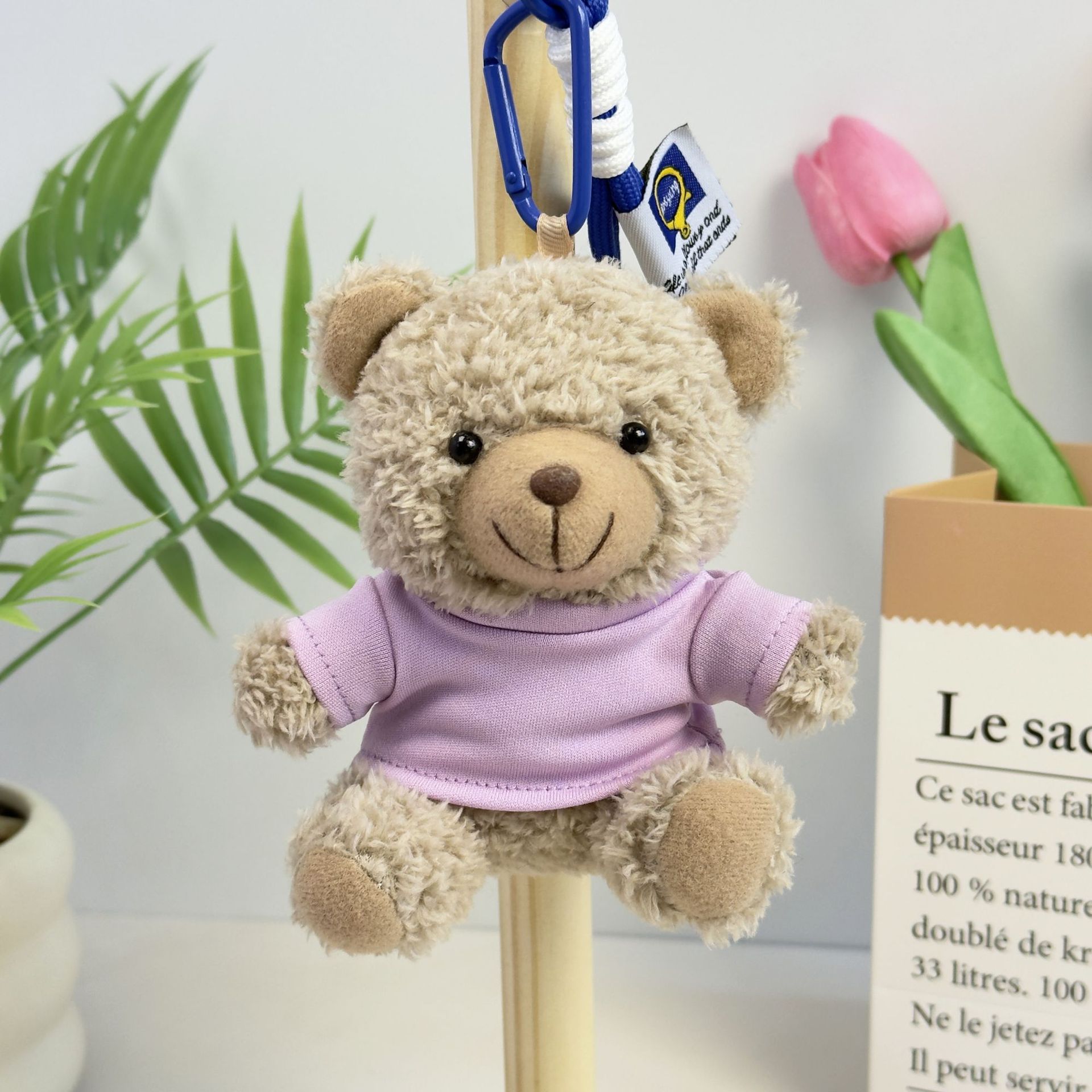 Suéter Teddy Bear Keychain bolsas colgantes muñecas de peluche creativas lindas gafas piloto Teddy Bear