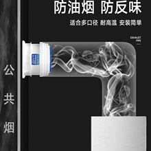 厨房止逆阀烟道抽油烟机排烟风管防烟宝单向止烟阀变径止回阀