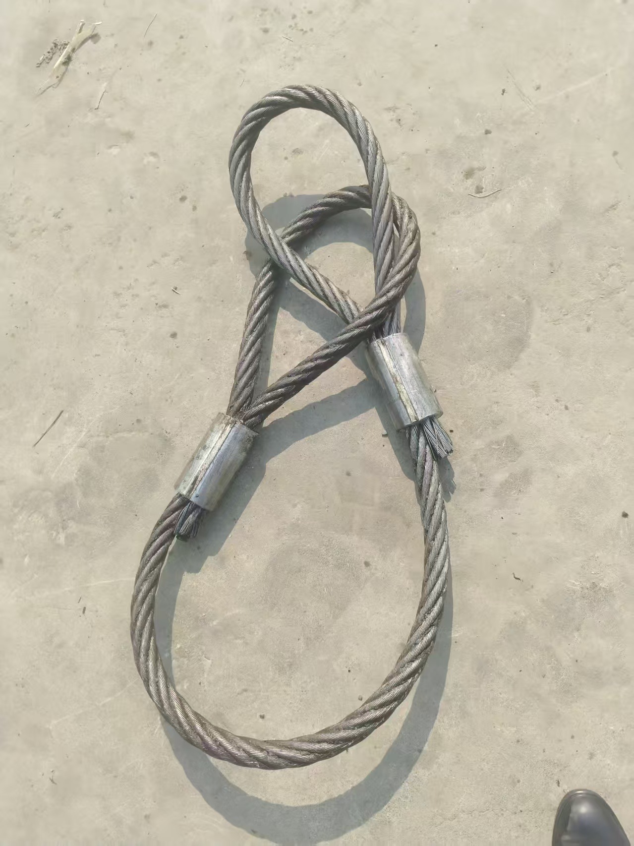 铝扣压制钢丝绳套编钢丝绳套机器插编普通编头塔吊索具钢丝绳绳套-阿里巴巴