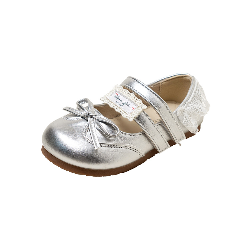 Chica superficial Marizhen zapatos primavera y otoño 2026 nuevo arco infantil dulce zapatos de cuero pequeños zapatos Lefour