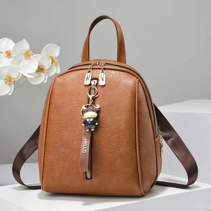 Nueva mujer hombro de cuero suave viaje mochila pequeña mochila de gran capacidad madre mochila bolsas