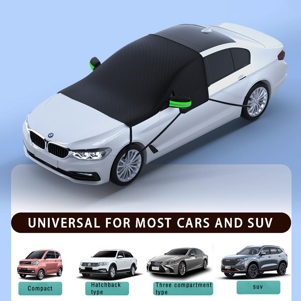 Produces Car Snow Cover, Front Windshield, Anti-Freeze Cover, Windshield, Anti-Frost and Snow Cover, Thickened Winter Windshield Cover, Sunshade