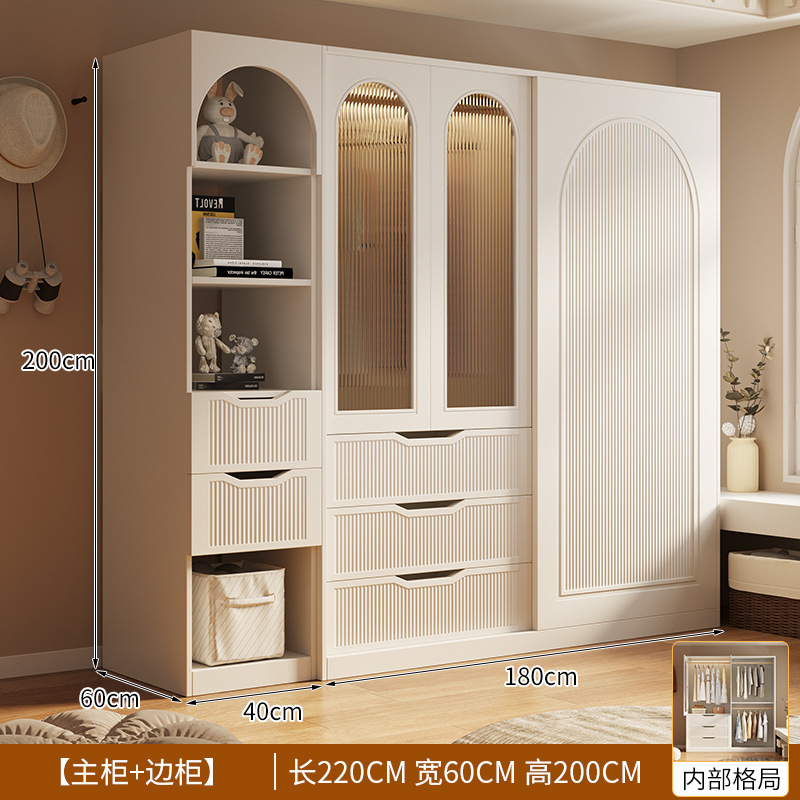 1.8m 옷장 + 측면 캐비닛 깊이 60cm (가정 설치 포함)