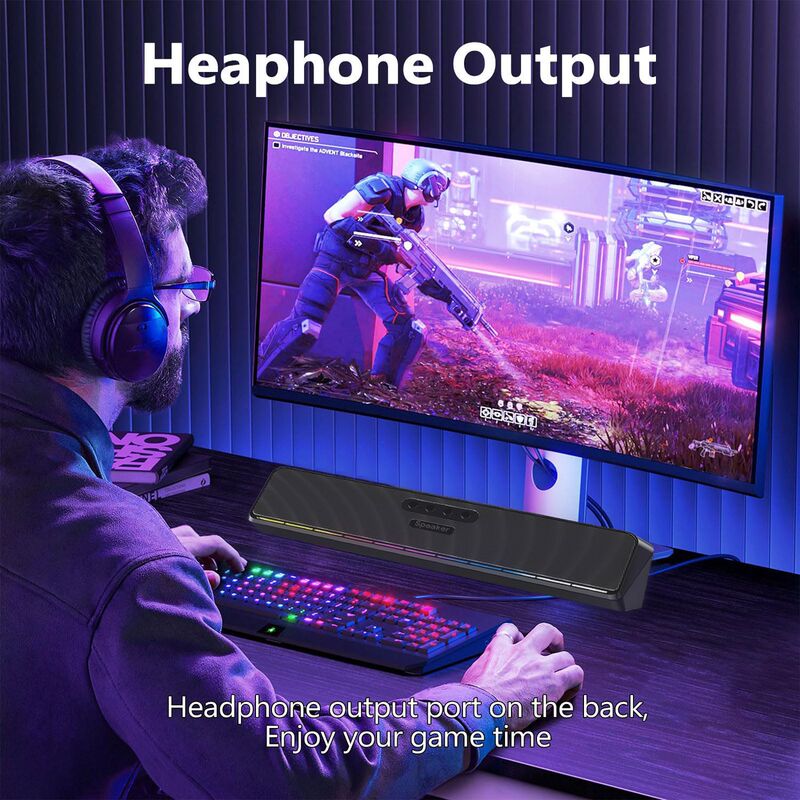 クロスボーダー RGB 有線 Bluetooth デュアル スピーカー スピーカー多機能デスクトップ三次元デスクトップ ロング サウンドマスター Bluetooth スピーカー|undefined