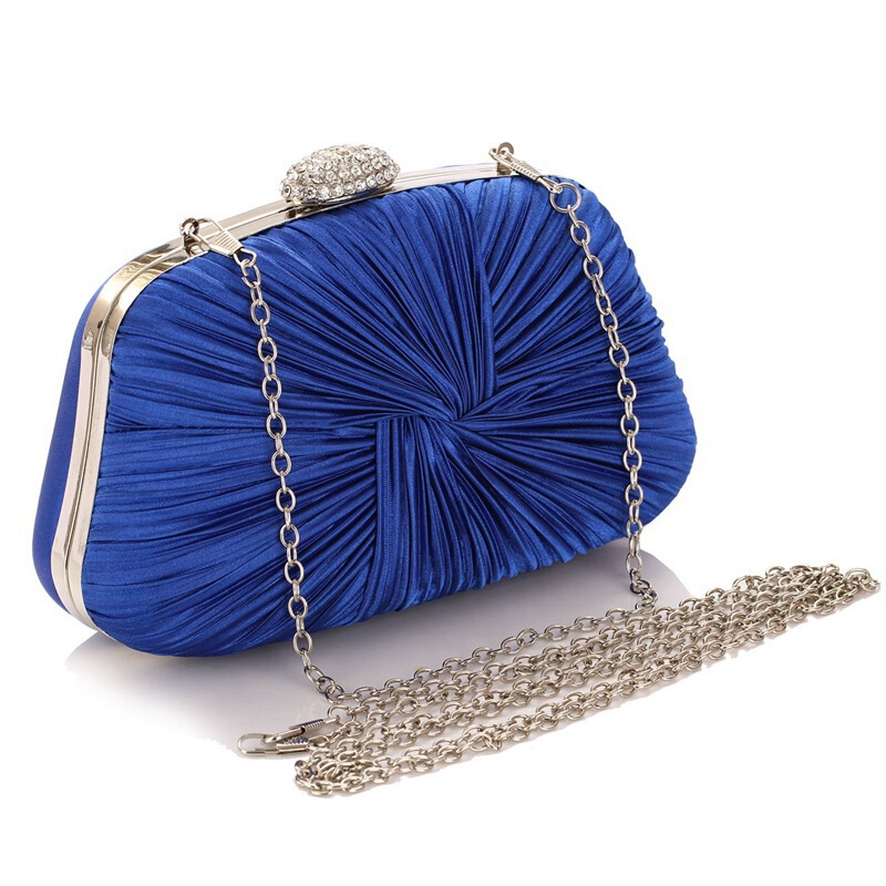 Women's Bags Cross-border Supply Trendy Bags New European and American Dinner Bags Hand-held Women's Bags Pleated Banquet Handbags 3039