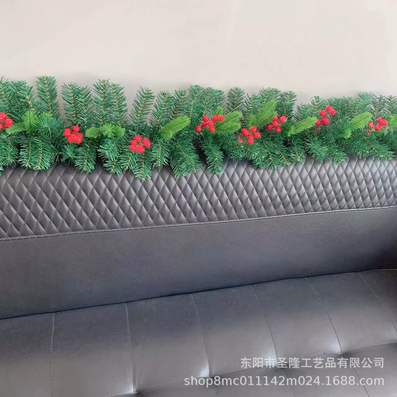 Christmas decoration Christmas rattan hotel mall 2.7 encryption bar window artificial hanging decorations Christmas atmosphere