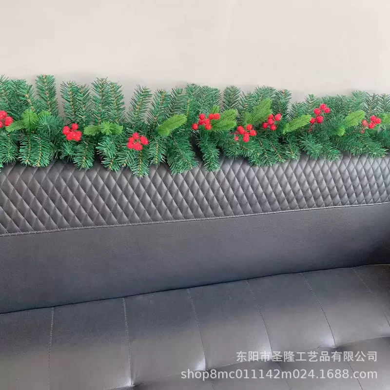 Christmas decoration Christmas rattan hotel mall 2.7 encryption bar window artificial hanging decorations Christmas atmosphere