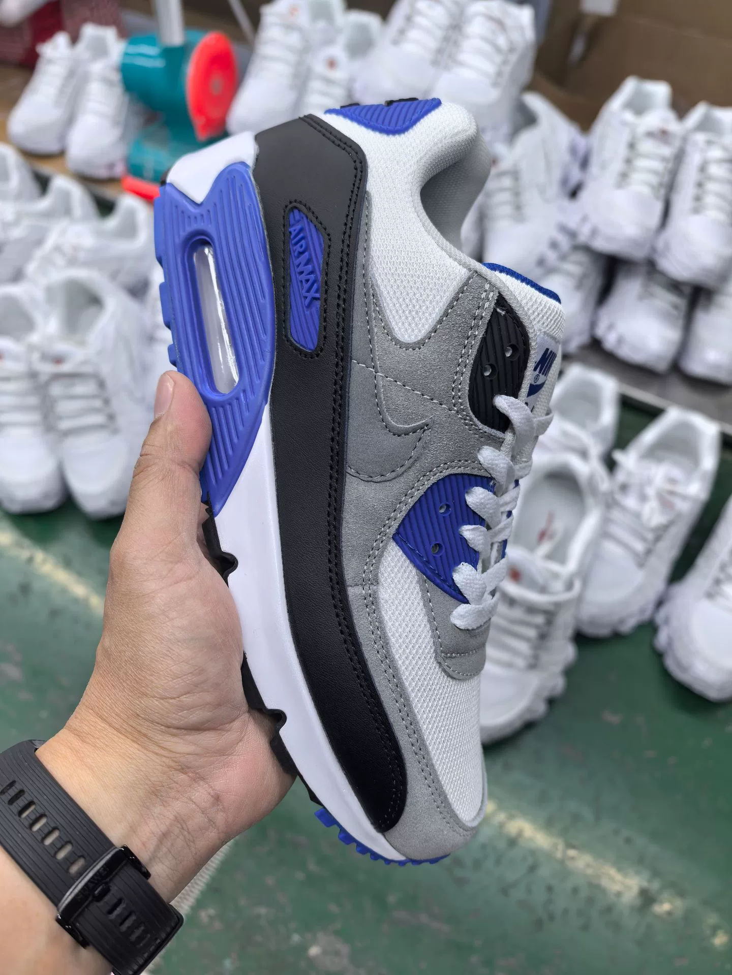 Кросс-граничная внешнеторговая Путянь обувь Air Max90 воздушная подушка сетчатые повседневные спортивные кроссовки европейский стиль высокий уровень спортивной обуви