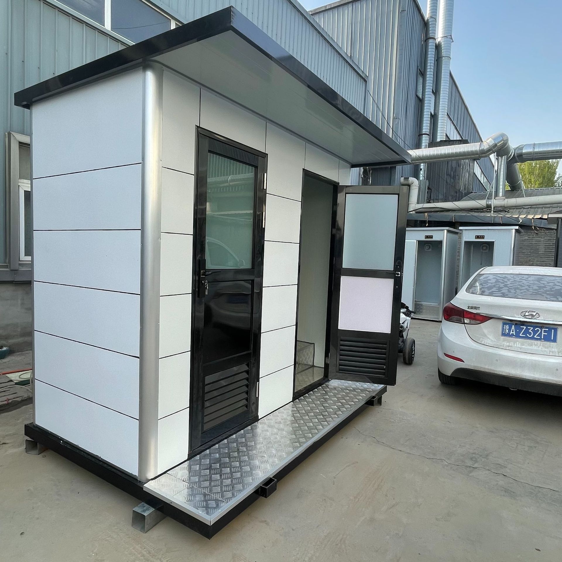 Ventas de fábrica sala de contenedores sala de baño caja de embalaje sala de montaje de aseo móvil guardia de entrada sala de juntas móvil