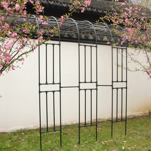 Half Arch Flower Stand Plant Climbing Pergola Outdoor Courtyard Single-Sided Arch Bracket Clematis Grape Rose Climbing Frame