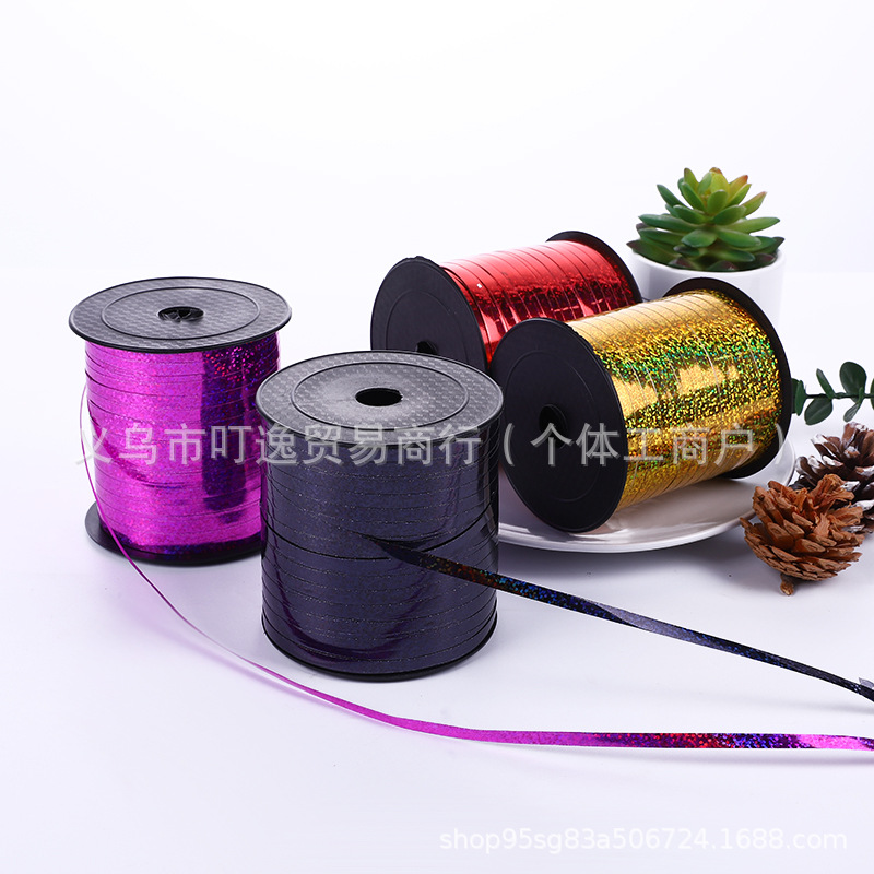 源头工厂250码镭色气球彩带丝带节日派对婚礼婚房布置拉花