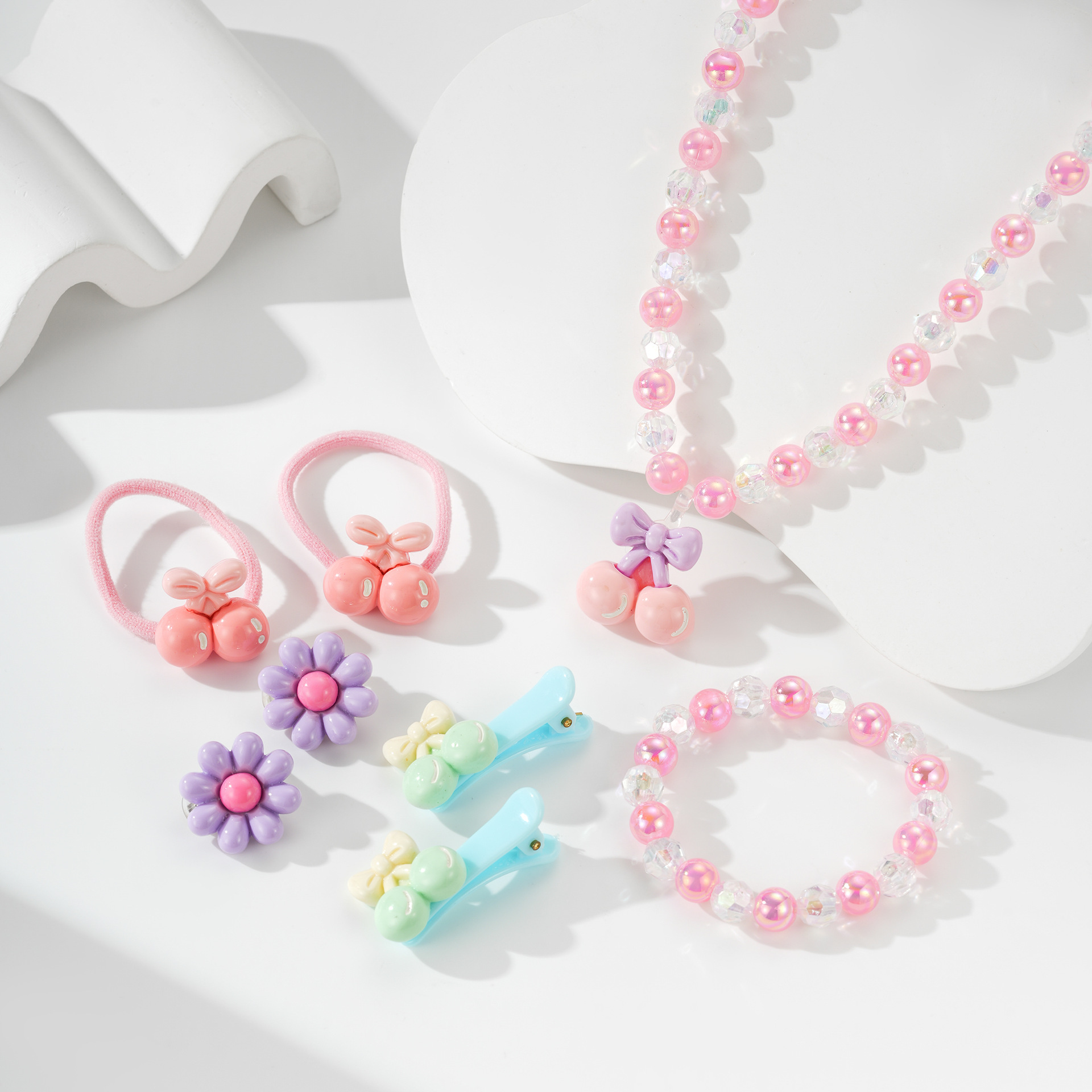 Amazon nuevo colgante de resina de cereza para niños lindos cuentas pulseras acrílicas joyas para niñas image 3