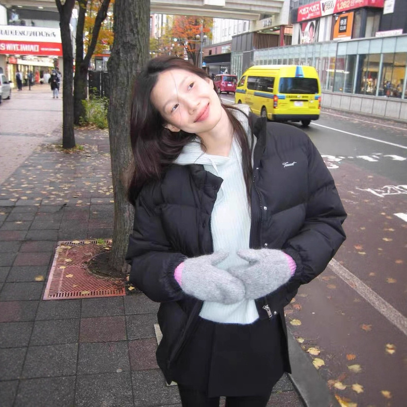 Korean Designer Tann*T Hooded down Jacket Korean Style Women's Clothing 80% Goose down Warm Puffer Jacket Winter