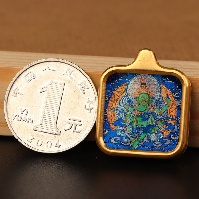 Kaifeng mini colgante Tangka Huang Zakilam tibetano joyería collar de marca budista ventas calientes
