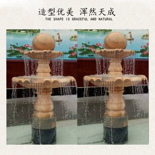 小区别墅大理石水球定制工厂花岗岩水球价格商场景观石雕莲花水球