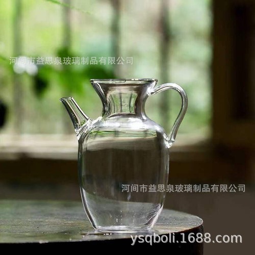 Imitation Song teapot small teapot high borosilicate teapot built-in filter tea water separation tea set small water injection green teapot