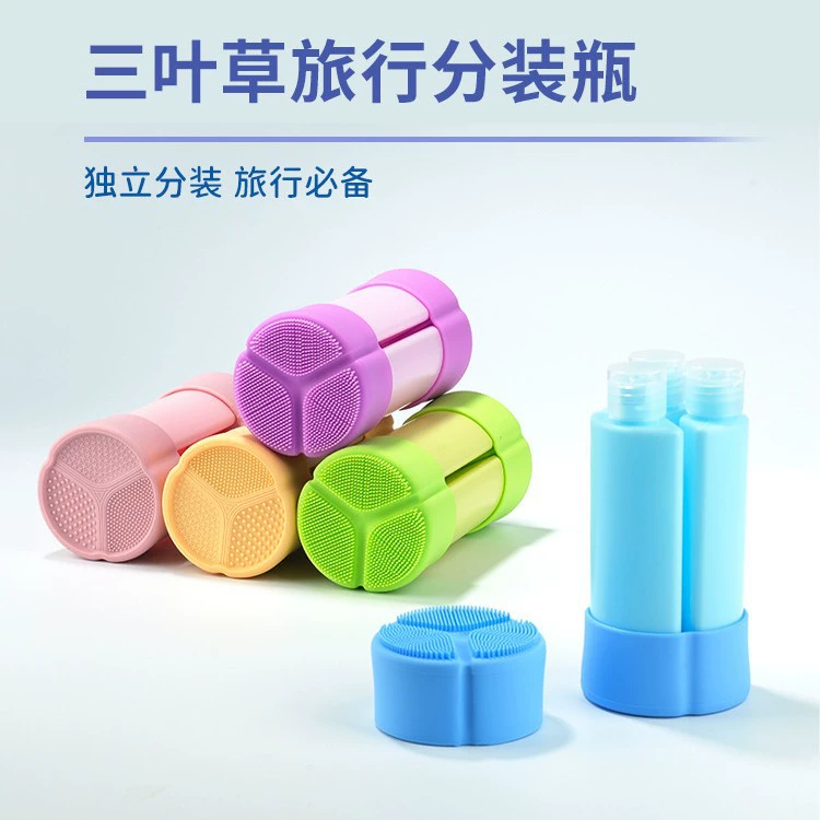 Дорожная бутылка для косметики, лосьон, гель для душа, шампунь, деловая поездка, портативная банка для крема с розой, сменная бутылка