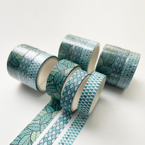 3 rolls of combined pocket tape basics and paper tape creative pocket tape decorative materials 3 meters