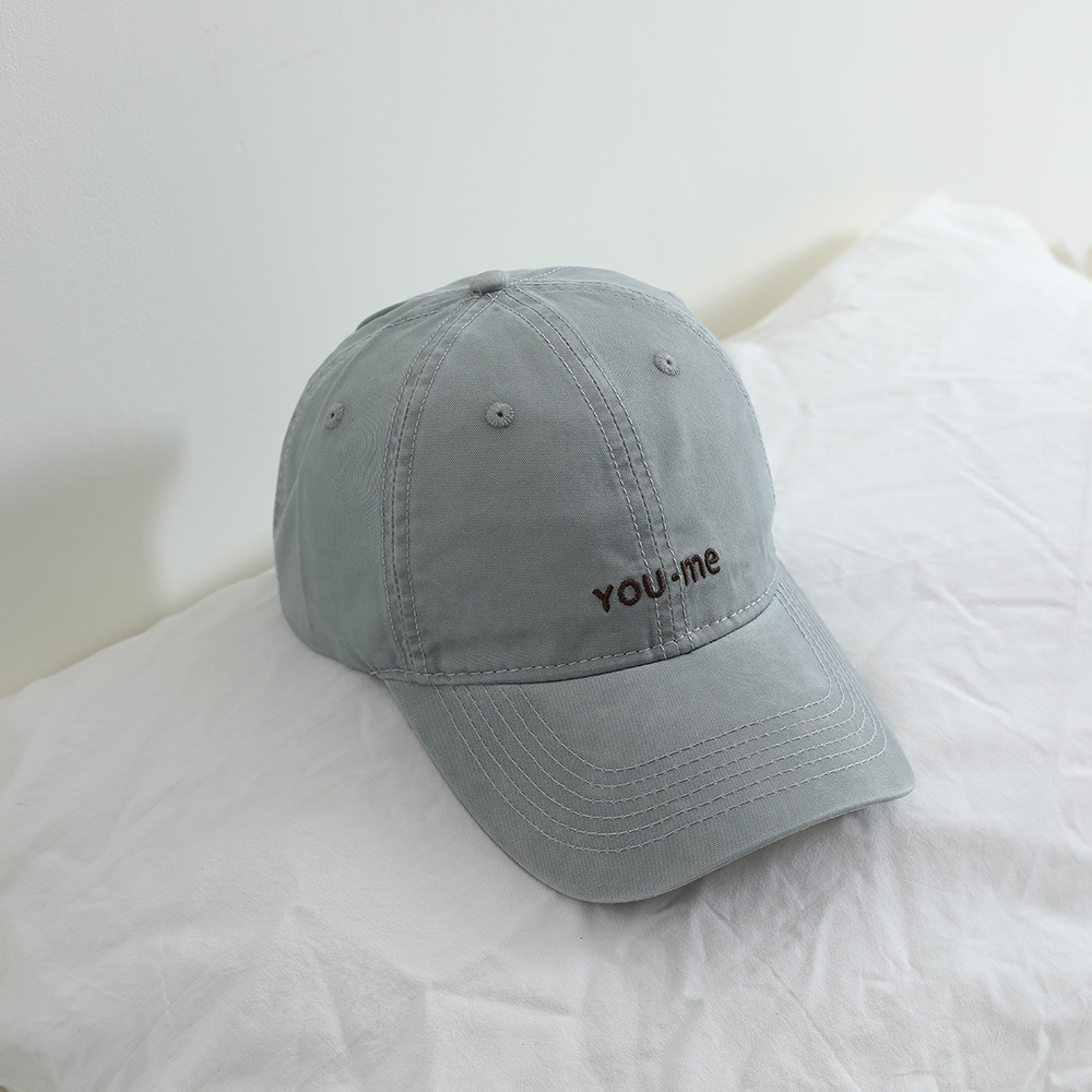 Sombreros infantiles primavera y otoño estilo americano bordado simple sombrero de béisbol casuales para hombres y mujeres sombreros de lengua de pato