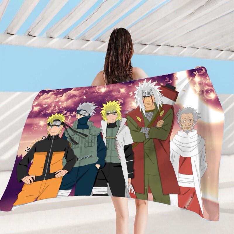 Naruto Microfiber Beach Towel Bath Towel Absorbent Printed Microfiber Binghua