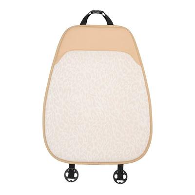 Lumbar Pillow Car Seat Cushion: Waist support - leopard-print-leather-cushion-milk-tea-color-backrest