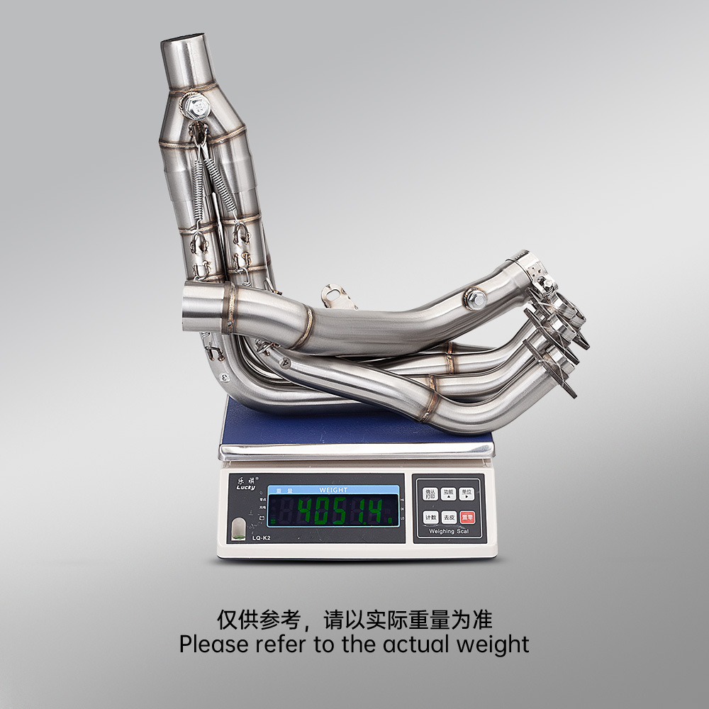 Motorcycle Exhaust Pipe Full Set Suitable for Z900A2 Stainless Steel Dual Oxygen Port Front and Rear Exhaust Pipe Set