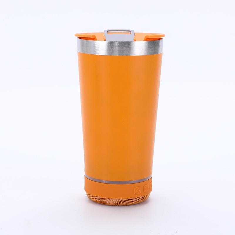 Transfronterizo 304 acero inoxidable Bluetooth tazas de sonido con abridor de botellas tazas de cerveza congeladas tazas de vacío de doble capa al por mayor