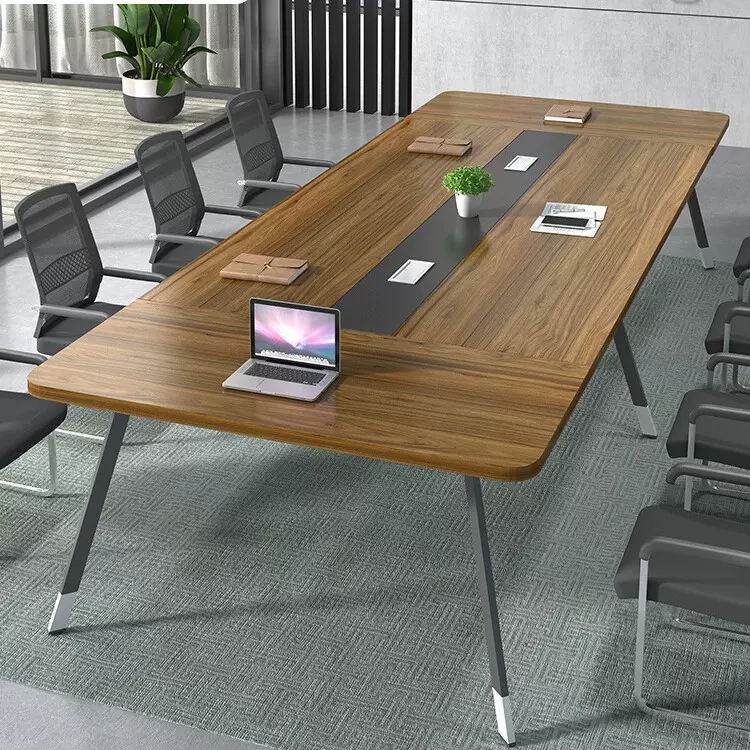 会议桌长桌简约板式商务接待洽谈桌椅组合小型长方形会议室培训桌