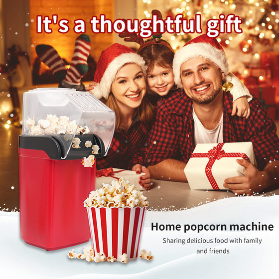 Cross-border explosions children's small household mini popcorn machine automatic electric hot air home popcorn machine