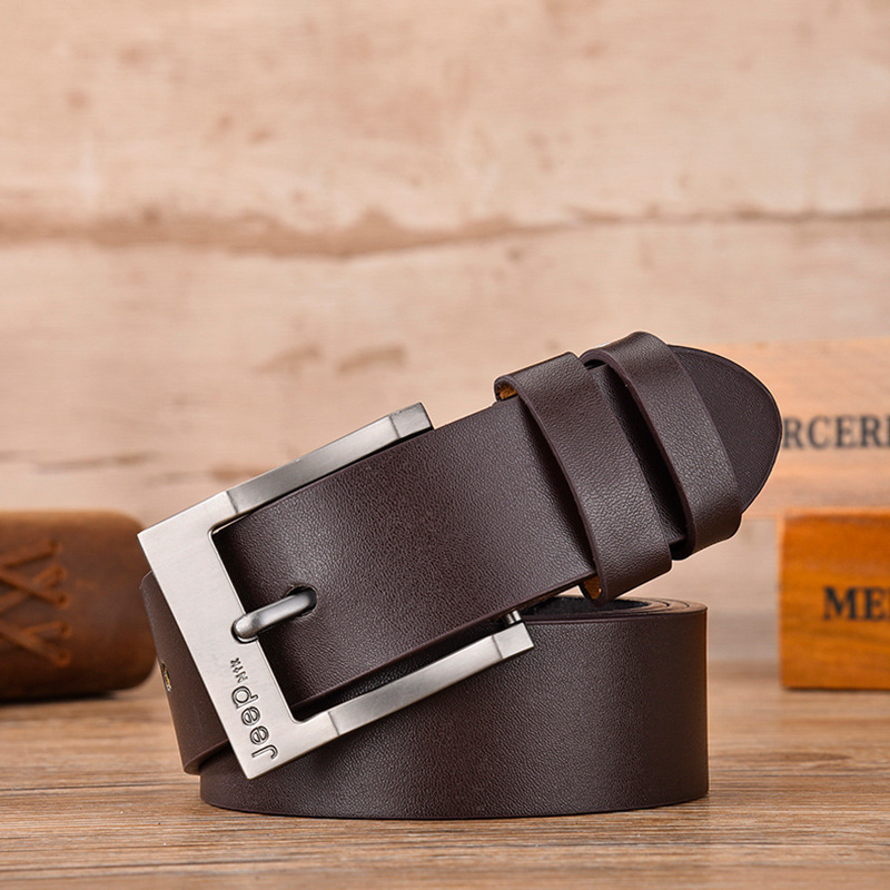 Cinturón de los hombres al por mayor Nueva simulación cinturón aleación pin hebilla moda casual cinturón de los hombres
