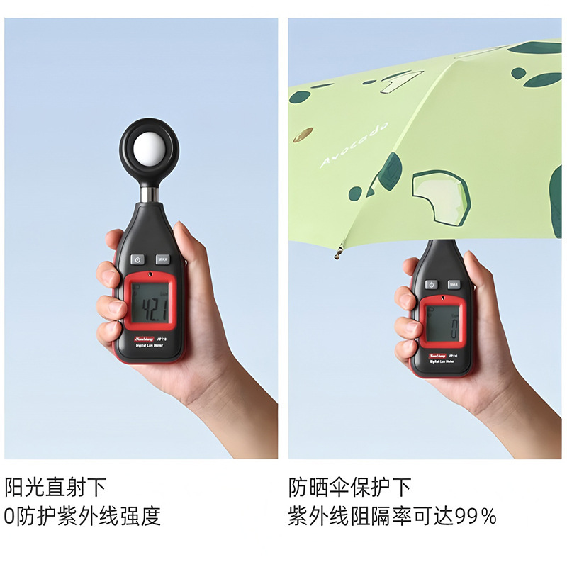 フルーツ傘卸売ビニール晴雨兼用折りたたみ全自動傘女性用抗UV傘卸売|undefined