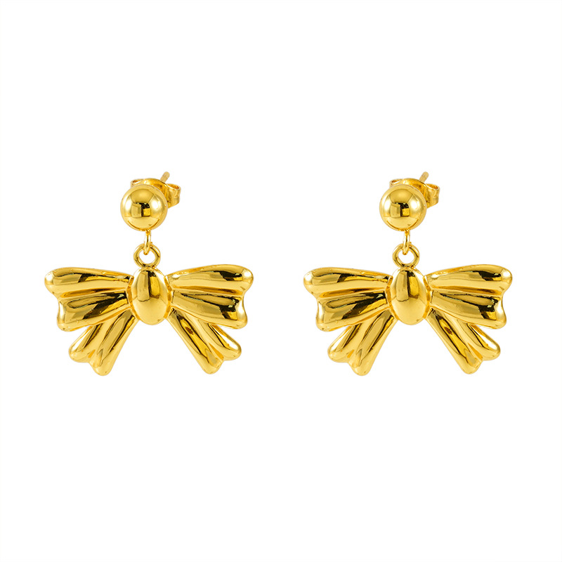 2024 nuevos pendientes de lazo para mujer, lujo ligero, nicho, pendientes de temperamento simple de alto nivel, personalidad de moda, pendientes de todo fósforo