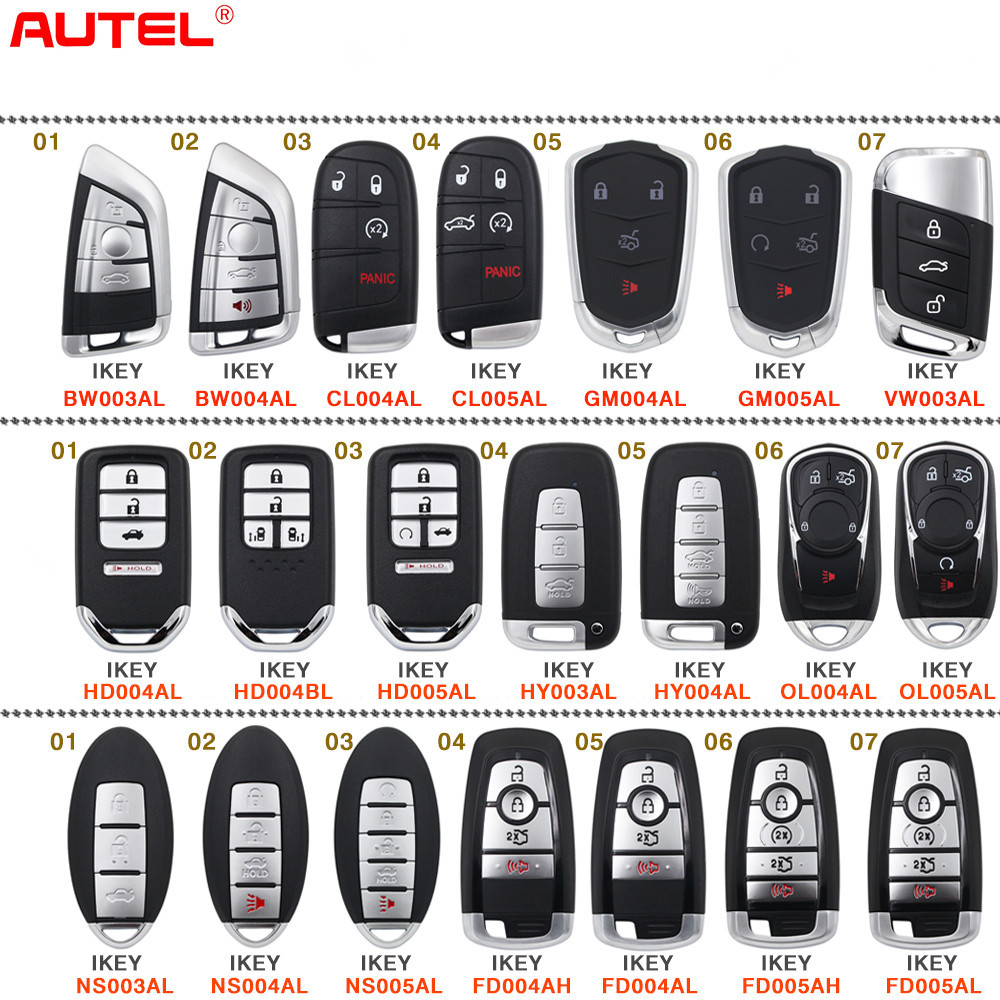 Autel Ikeybw003Al Bw004Al and Other Overseas Version Smart Card Car Key Sub-Machine Wholesale