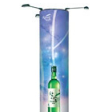 厂家供应 热卖铝合金弹簧拉网展架直/弧型