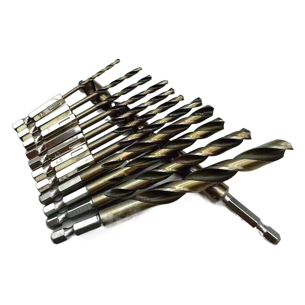 Шестигранная ручка сверла сверла из нержавеющей стали быстрорежущая сталь с кобальтовым спиром Электрический гаечный ключ сверла с кобальтом