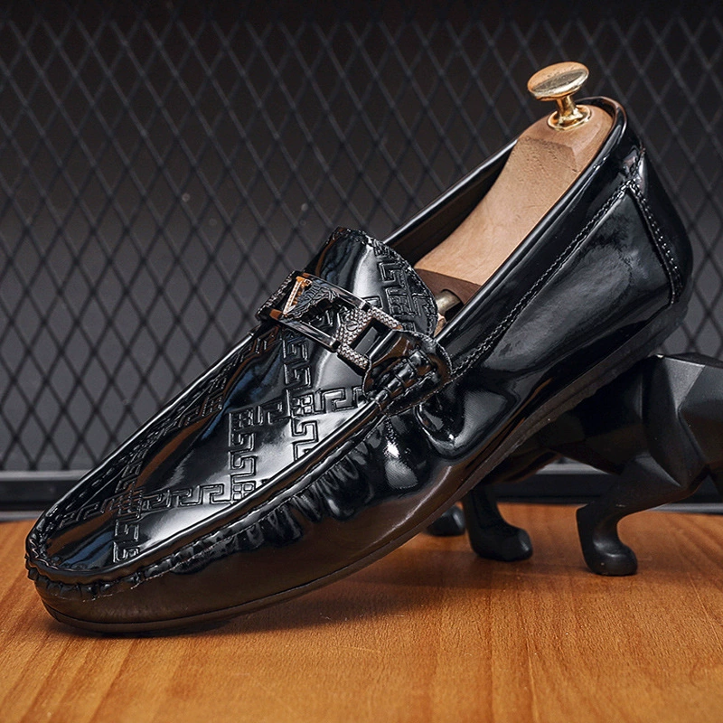 Мужские лоферы без застежек с мягкой подошвой, весенние слипоны для вождения 2024, мужские лоферы, повседневные и универсальные.