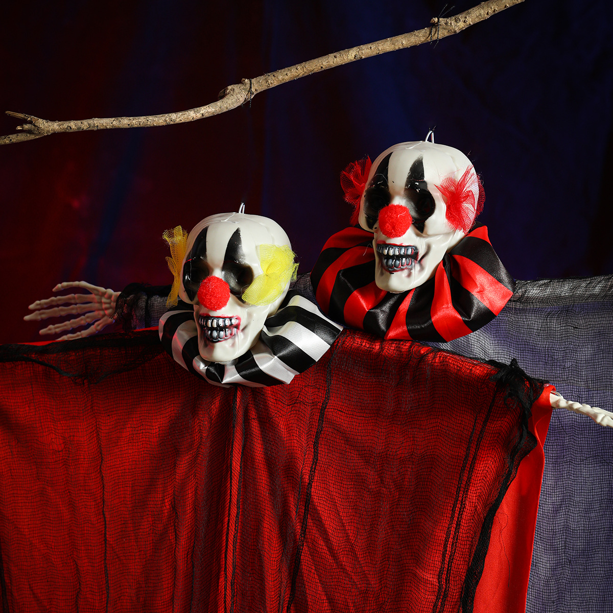 Decoración de Halloween, fantasma colgante, novio, novia, payaso, colgante de jardín, esqueleto, casa embrujada, decoración del lugar, accesorios, persona completa image 5
