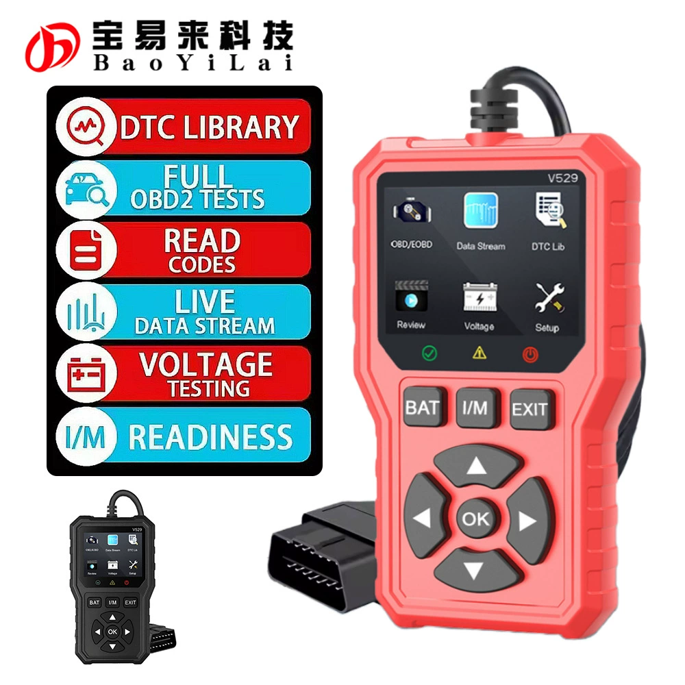 FOXSUR OBDIl сканер диагностический инструмент автомобильный детектор тест состояния батареи