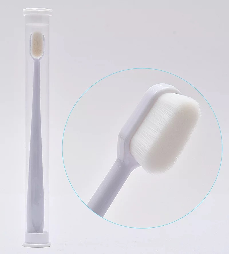 cepillo de dientes de lana suave, cepillo de dientes de carbón de bambú super fino, cepillo de dientes super nano, cepillo de dientes protector de encías doméstico, cepillo de dientes super nano