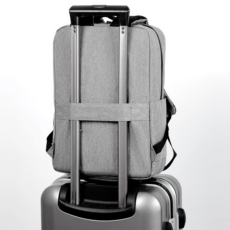 Mochila informal para computadora portátil, nueva mochila de viaje de negocios para hombre de gran capacidad con logotipo impreso