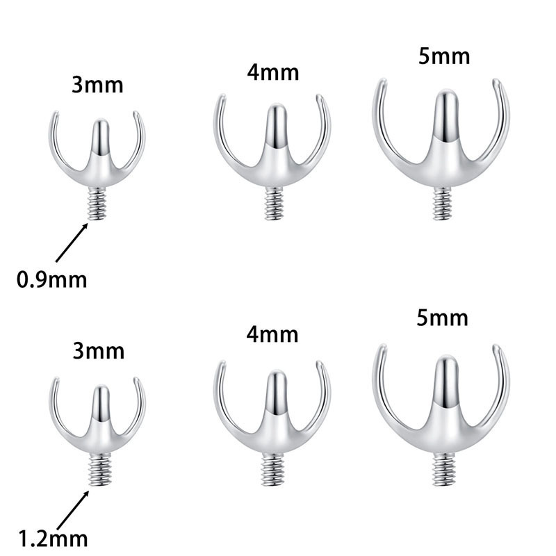 Labret stud lip piercing jewelry styling detail