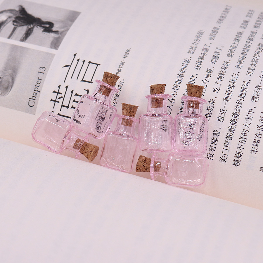 5g Weight Ornaments Jewelry Making Type 2.5-3CM Jewelry Making Size Drift bottle Classification 1 Piece Quantity Wooden plug, Glass Material Geometric Pattern Simple Style Style 1 Piece 2.5-3CM Wooden Plug Glass Geometric Drift Bottle 7