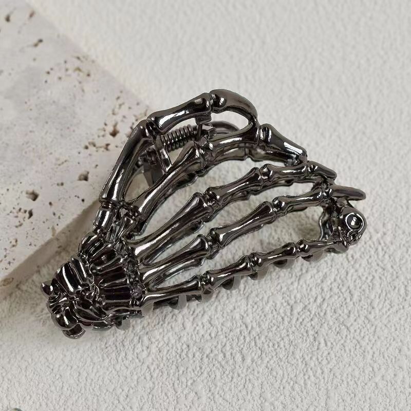 Women's Gender Streetwear Style Halloween Streetwear Women's Spider Web Metal Hair Claws