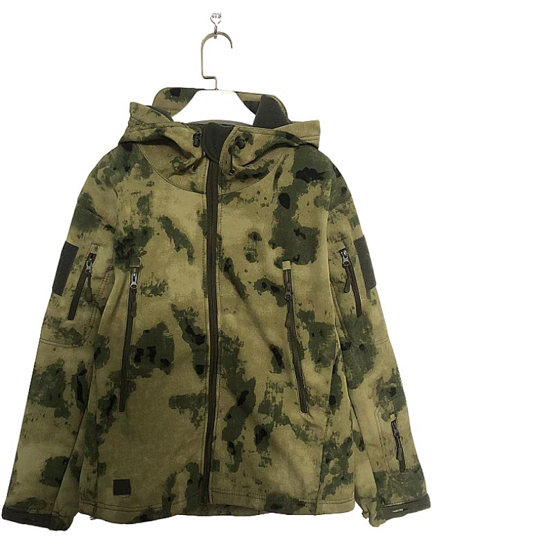 Al Aire Libre soft shell fleece hombres y mujeres otoño e invierno a prueba de viento impermeable transpirable cálido abrigo tres en uno chaqueta de cuero de tiburón chaqueta